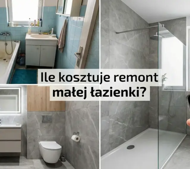 Przed i po remoncie małej łazienki 5m2. Sprawdź, ile kosztuje robocizna i materiały.